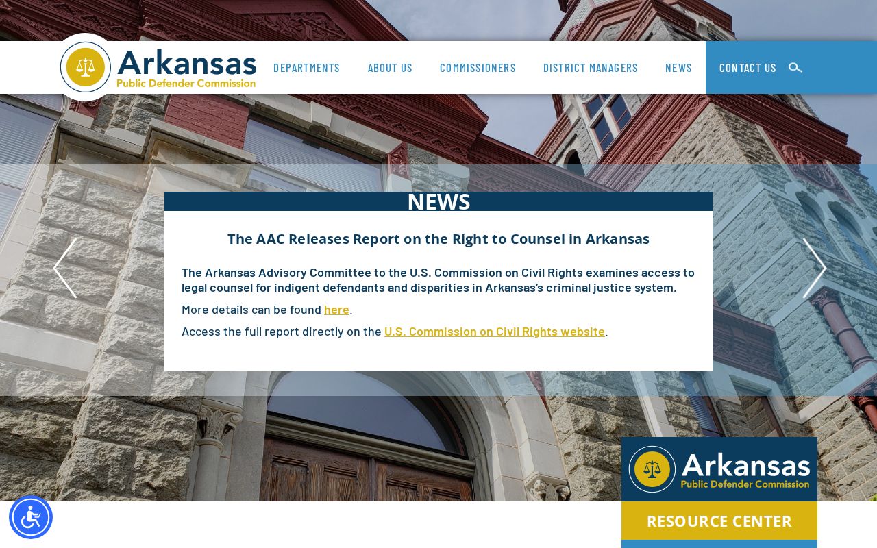 Searcy County criminal case records Arkansas Public Defender Commission