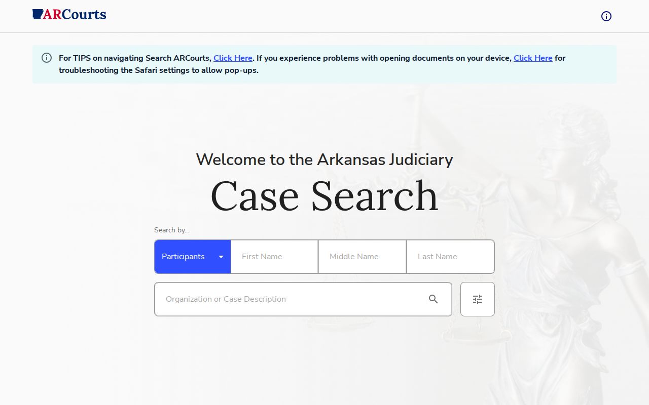 Searcy County criminal history public court case lookup